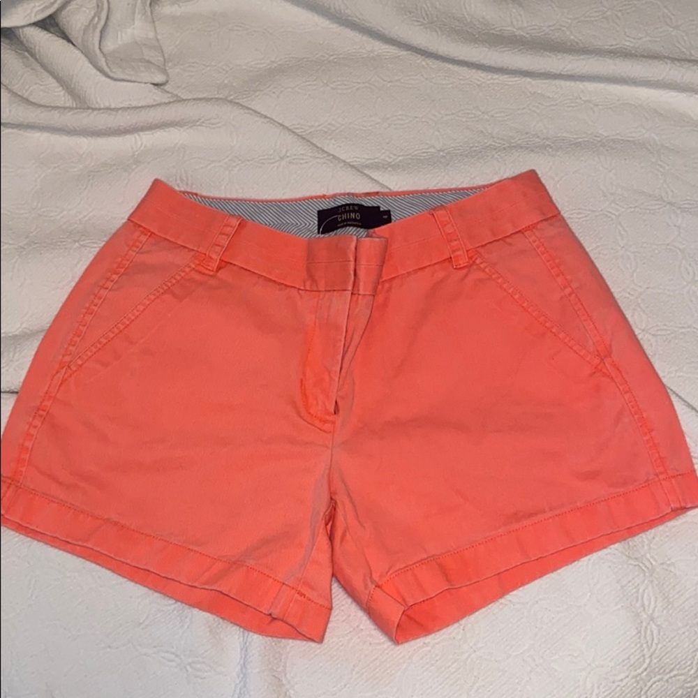Orange Chino Shorts